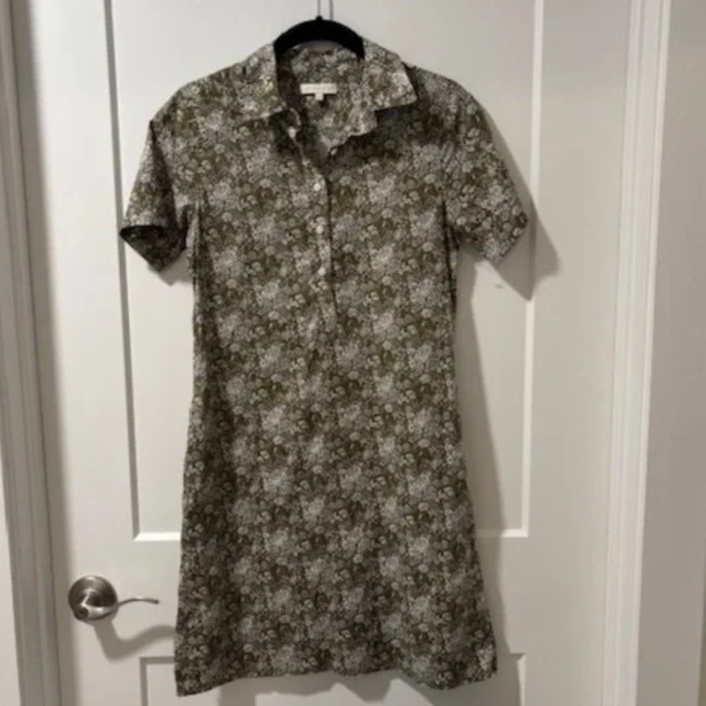 Ann Mashburn Popover Dress Liberty Fabric EUC XS